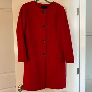 Ann Taylor Vibrant Red Coat